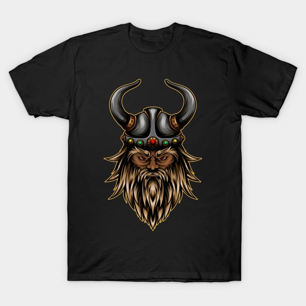 Viking head T-Shirt by JagatKreasi
